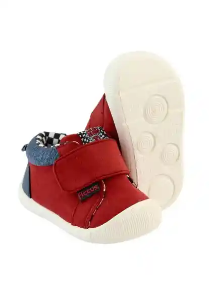 Zapatillas Velcro Gatear Soft Niño Rojo 18 827 Ficcus