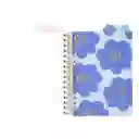 Cuaderno Con Divisiones y Diseño de Flores 15 x 21 cm