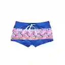 Short Tipo Bóxer Para Hombres Estampado Rosado Talla L Samia