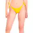 Bikini Calzón Colaless Con Amarras Amarillo Talla XL Samia