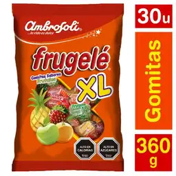Ambrosoli Gomitas Frugelé Sabores Frutales XL