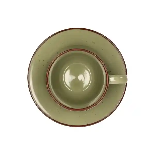 Taza de té Con Plato Stoneware Rústico 220 mL 3207823000355