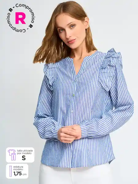 Regatta Blusa Manga Larga Caf C Color Celeste L S25