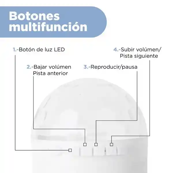 Bocina Inalámbrica Con Luces Led Miniso