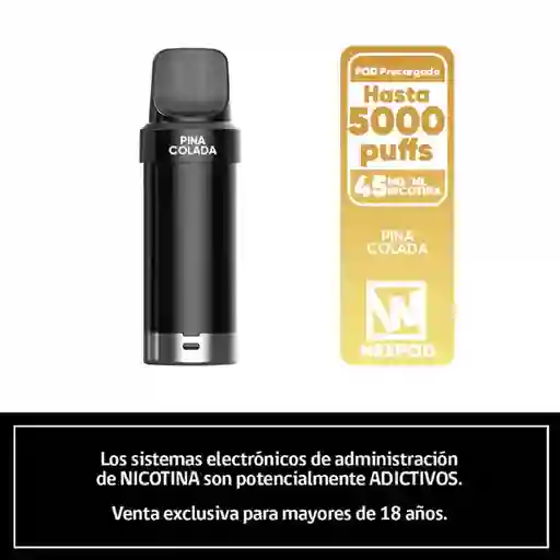 Wotofo Nexpod Vapeador Recarga Piña Colada 5000 Puffs 4.5%