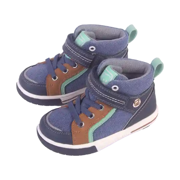 Zapatillas Bebe Niño Azul Pillin 21