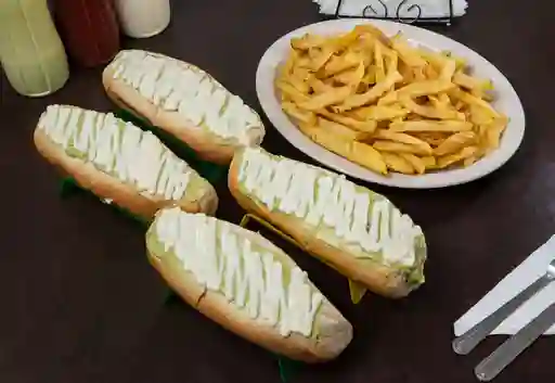 Promo 4 Italianos Papas Fritas Bebida