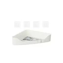 Miniso Contenedor Triangular Para Baño Color Blanco