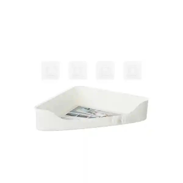 Miniso Contenedor Triangular Para Baño Color Blanco