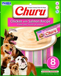 Churu Snack Para Perros Sabor a Pollo Con Salmón