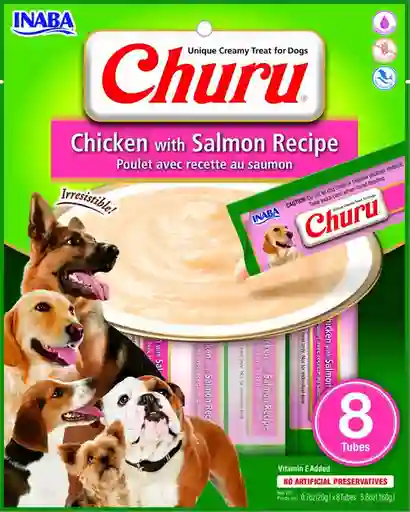 Churu Snack Para Perros Sabor a Pollo Con Salmón