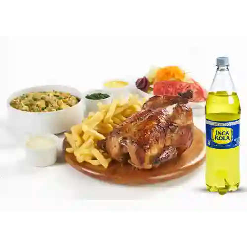 Pollo a la Brasa + Arroz Chaufa + Inca K