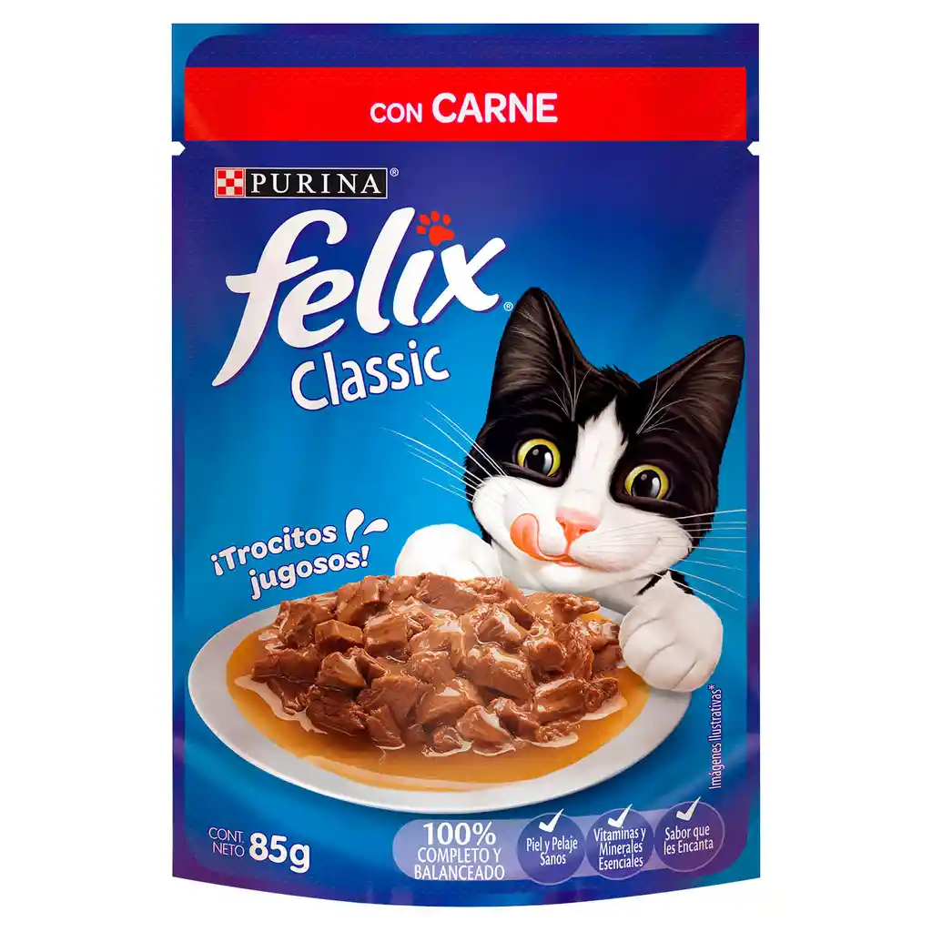 Felix Classic Adultos Carne 85 Gr