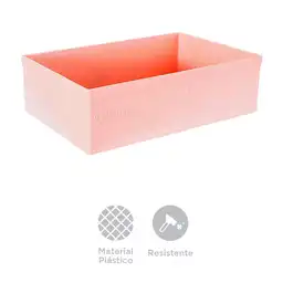 Caja de Plástico Para Almacenamiento Grande Rosa Sanrio Miniso