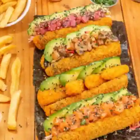 3 Sushipletos + Papa Fritas