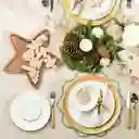 Plato de Madera Con Forma de Estrella 33 x 33 x 2 cm Casaideas