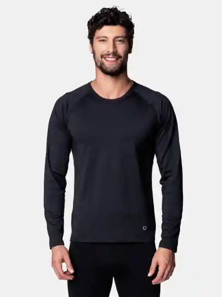 Top Polera Prim Capa Hombre Negro L 187MSC1