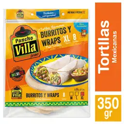 Pancho Villa Tortillas para Burritos y Wraps Tamaño XL