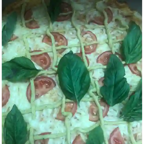 Pizza Hummus Albahaca Mediana