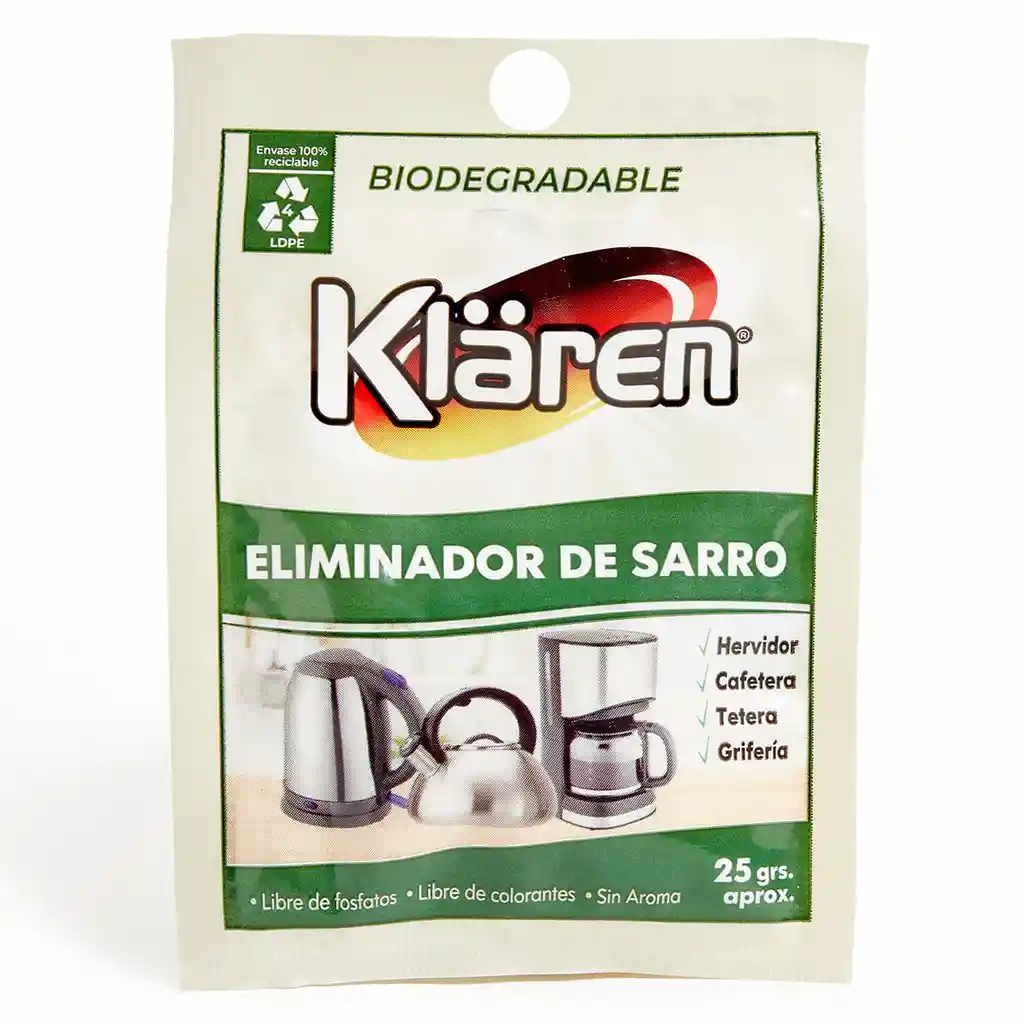 Klaren Eliminador Sarro Polvo