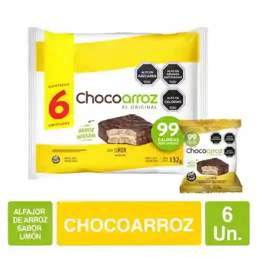 Chocoarroz Alfajor Limón