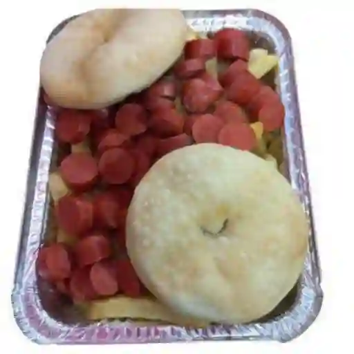 Salchipapas ( hasta 2 Personas )