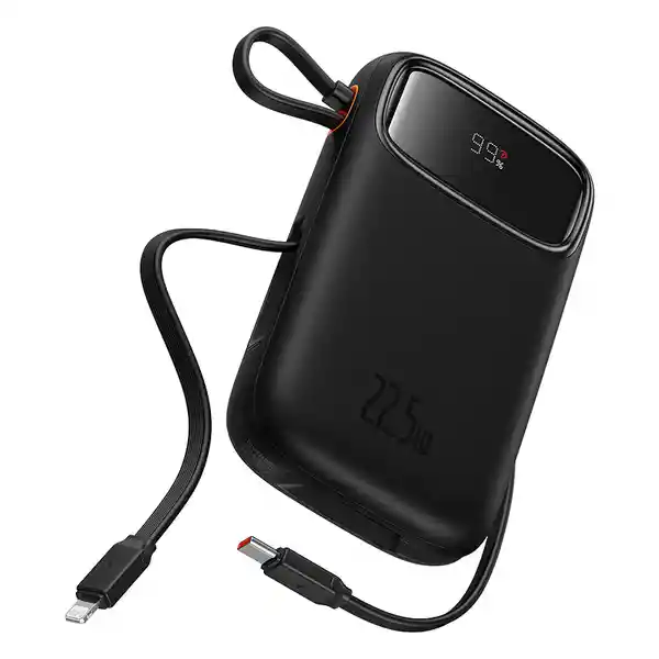 Baseus Batería Powerbank Qpow2 Pantalla Cables Tipo-C 10.000mAh