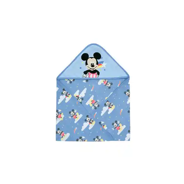 Mickey Toalla Capucha Bambino Celeste