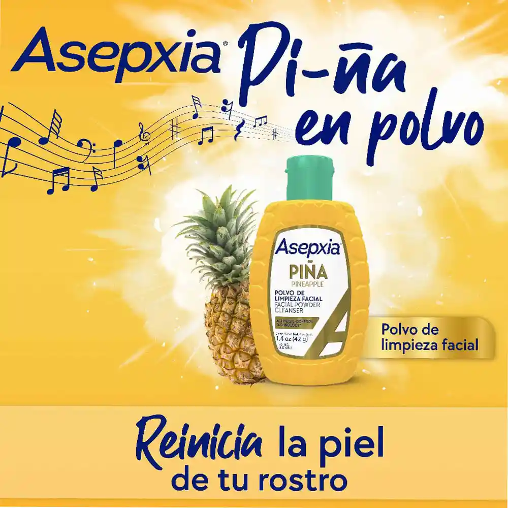 Asepxia Limpiador Facial en Polvo Piña 