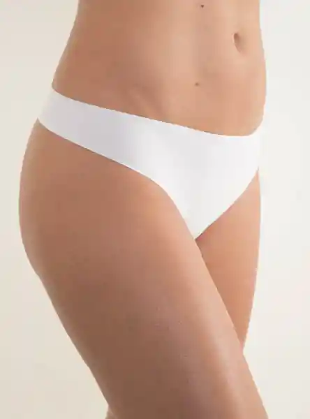 Calvin Klein Tanga Invisible Pt Blanco S D3428