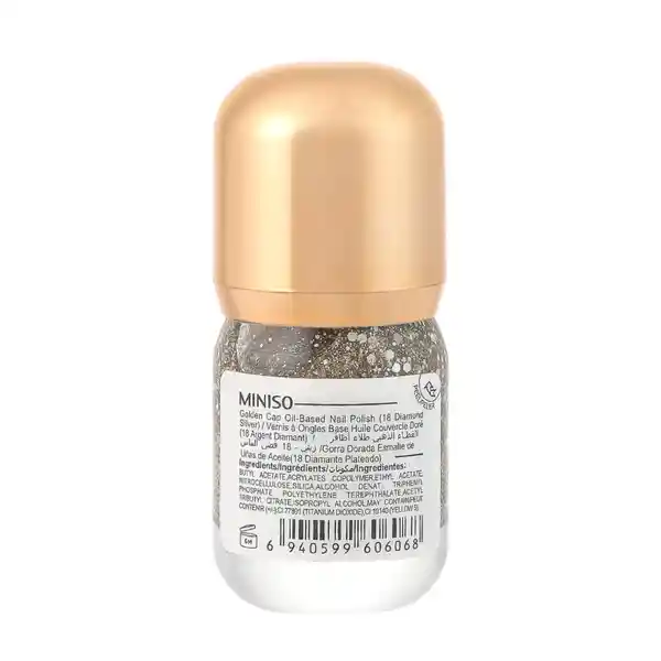 Miniso Esmalte Para Uña Diamante Plateado