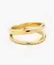 Anillo Acero Inoxidable Doble Dorado 7 Lounge