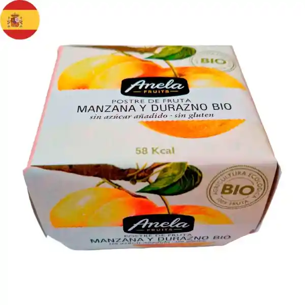 Anela Postre Manzana Durazno Bio