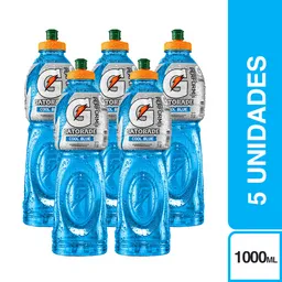 5 x Gatorade Bebida Hidratante Cool Blue
