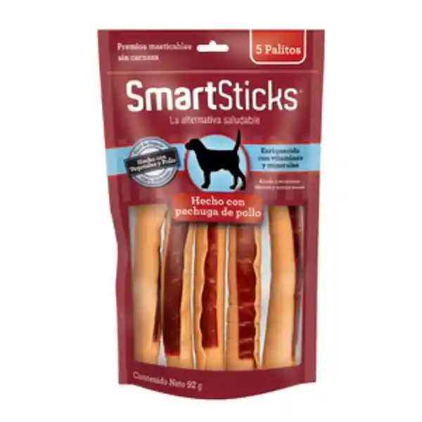 Smartbones Premio Perro Smartsticks Con Diseño Stick Pollo