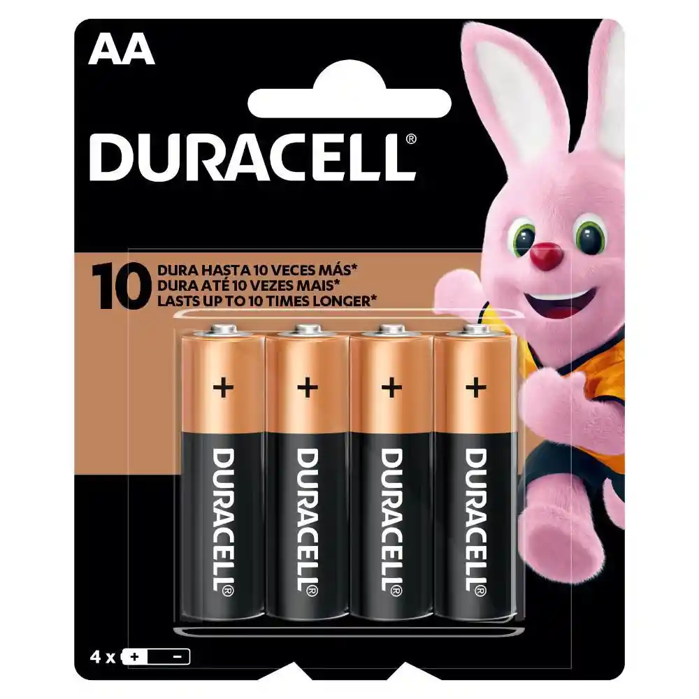 Duracell Pilas Alcalinas AA de Larga Duración