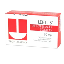 Lertus Antiinflamatorios Com 50Mg 30