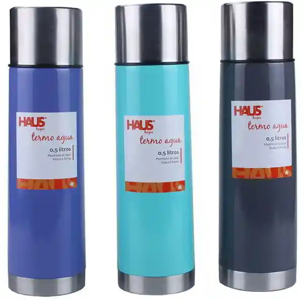 Haus Termo Líquido Acero Color 0.5 L