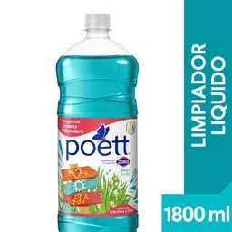 Limpiador Desinfectante de Pisos Poett Alegra Tu Día (Botella) 1800 ml