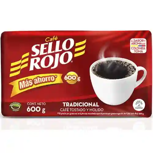 Café Sello Rojo Colombiano 600gr