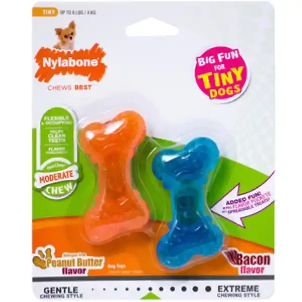 Nylabone Juguete Moderate Chew Masticables Mini Hueso