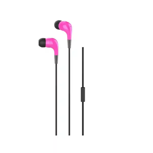 onn audifonos ie Hp mic pink