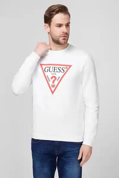 Polerón Audley cn Fleece Blanco Talla L Guess M1RQ37K6ZS1