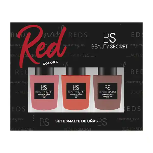 Beauty Secret Set Esmaltes Red