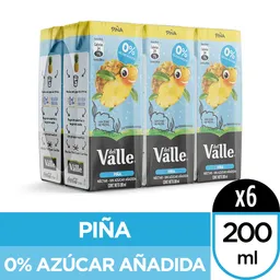 Del Valle Nectar Piña 200 Ml Multipack X 6