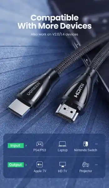 Ugreen Cable Hdmi 2.1 8k 1 m HD140