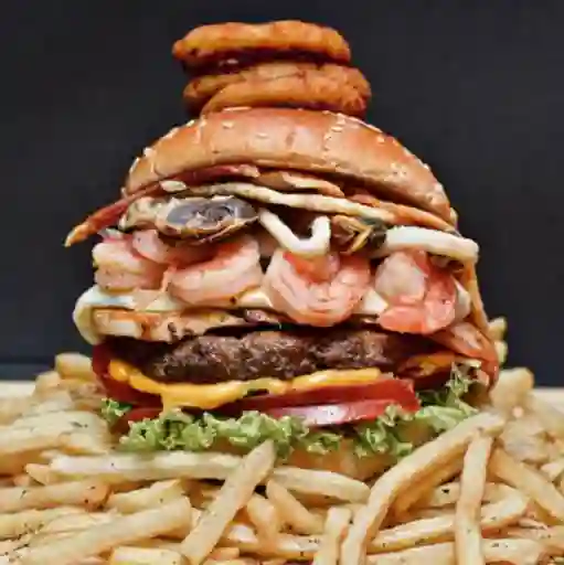 Hamburguesa Mar y Tierra