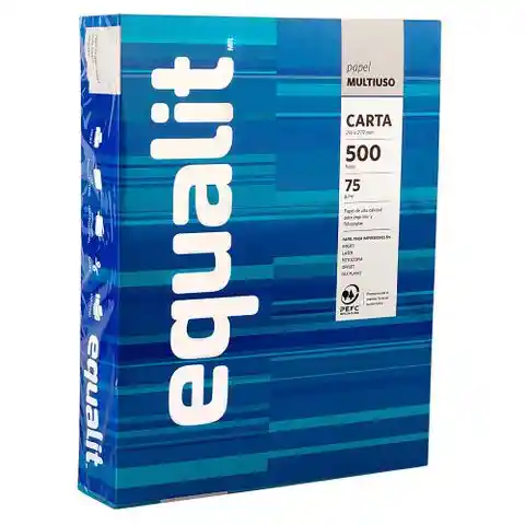 PAPEL FOTOCOPIA CARTA 75 GR EQUALIT MULTIPROPOSITO 500 HOJAS