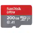 Sandisk Tarjeta Micro Sd XC 200Gb C10 U1 SDSQUAR-200G-GN6MA