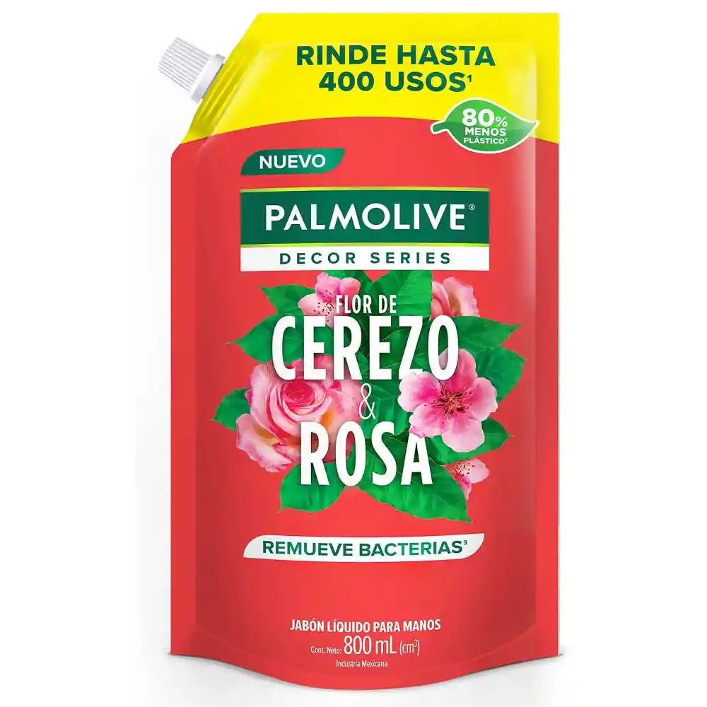 Palmolive Jabón Líquido Cerezo & Rosa 800Ml
